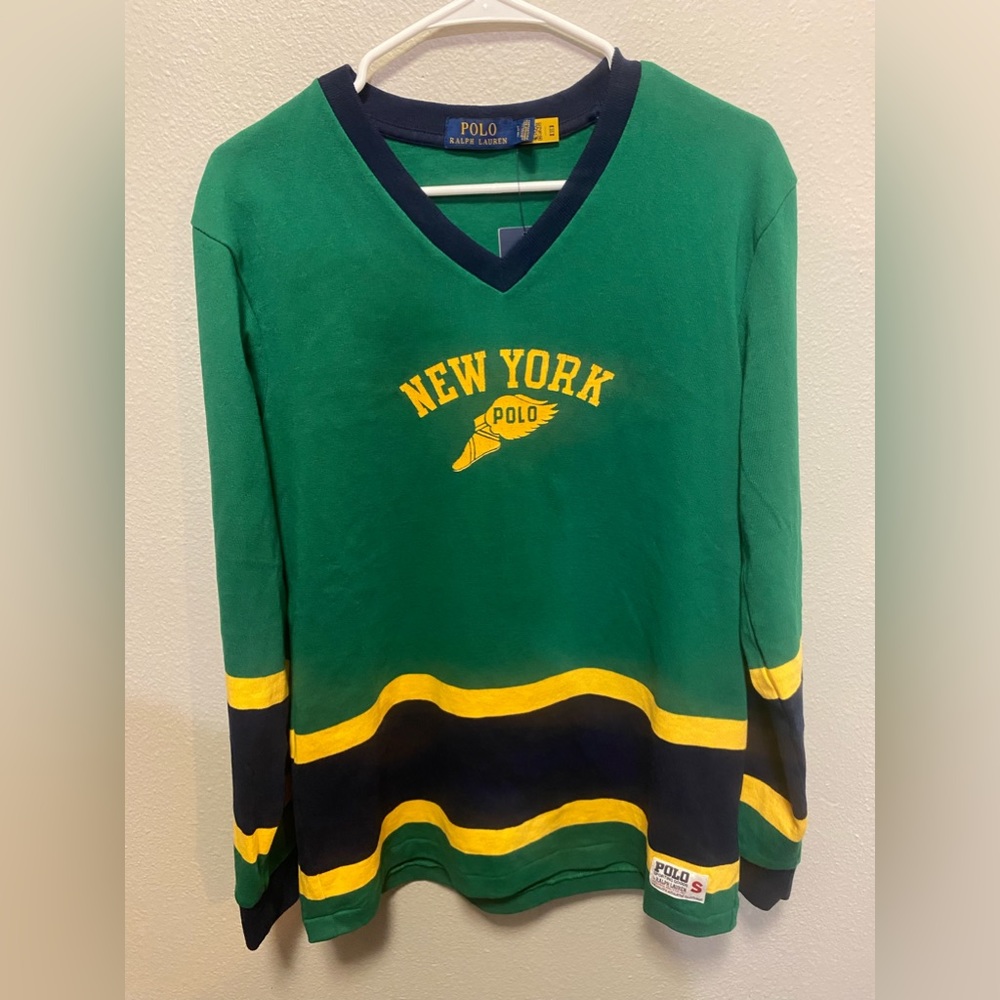 Brand new Ralph Lauren men's sweatshirt green New York edition